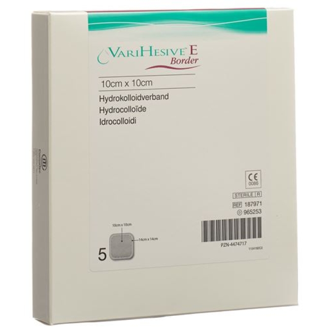 VariHesive E Border Hydrokolloidverband 10x10 / 14x14см 5 штук