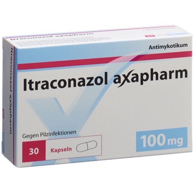 Itraconazol Axapharm 100 mg 30 Kaps 