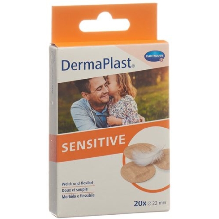 Dermaplast Sensitive Spots 22мм 20 штук