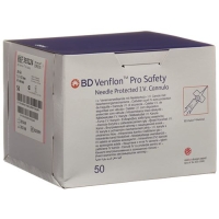 BD Venflon Pro Safety 20г 1.1x32мм Rosa 50 штук