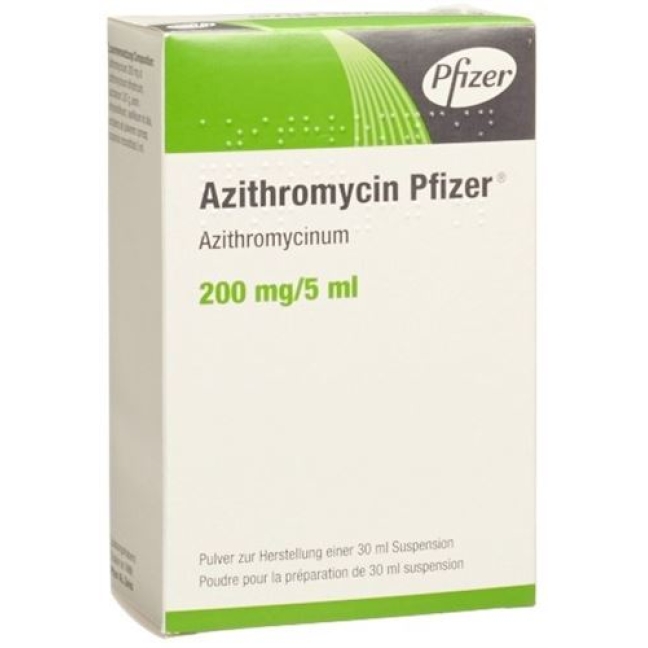 Azithromycin Pfizer 200 mg/5 ml 30 ml