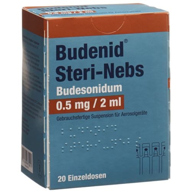 Буденид Стери Небс 0,5 мг/2 мл 20х2 мл суспензия для ингалятора