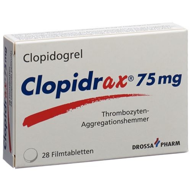 Clopidrax 75 mg 28 filmtablets