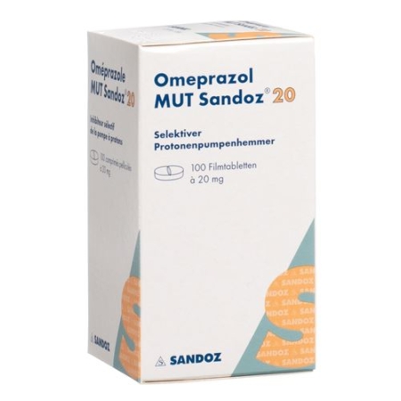 Omeprazol Mut Sandoz 20 mg 100 filmtablets 