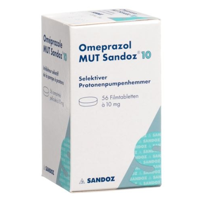 Omeprazol Mut Sandoz 10 mg 56 filmtablets 