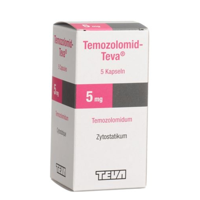 TEMOZOLOMID TEVA KAPS 5MG