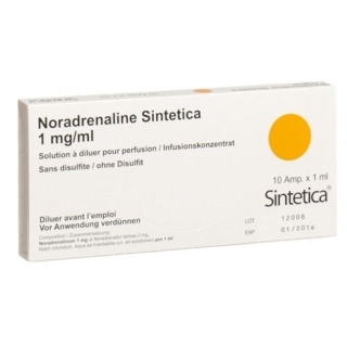 NORADRENALIN SI O DIS 1MG/1ML