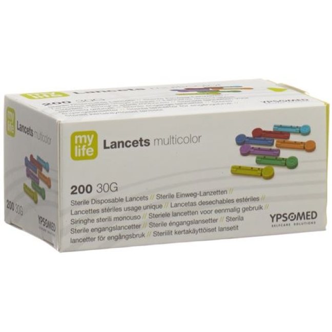 Mylife Lancets Einweglanzetten Multicolor 200 штук