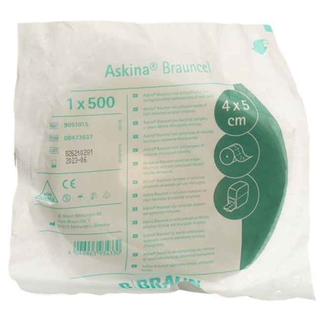 Askina Brauncel Zellstofftupfer 500 штук