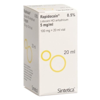 RAPIDOCAIN 0.5% 100 MG/20ML O