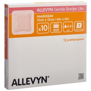 Allevyn Gentle Border Lite повязка для ран 15x15см 10 штук