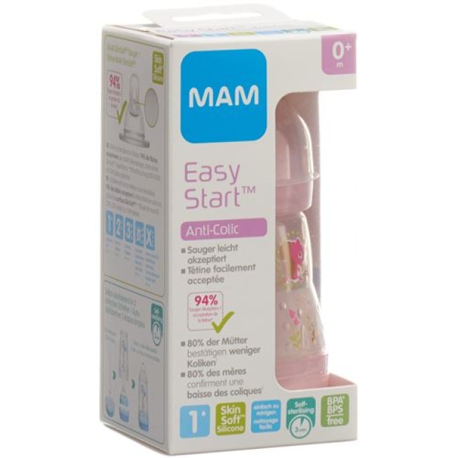 MAM Anti-Colic Schoppenflasche 160мл Girl