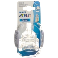 Avent Philips Milch Sauger 3 Loch Silikon 2 штуки