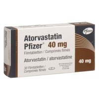 Atorvastatin Pfizer 40 mg 30 filmtablets Atorvastatin Pfizer 40 mg 30 filmtablets