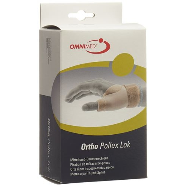 Omnimed Ortho Pollex Lok Mittelhand-Daumenschiene Links размер M Beige