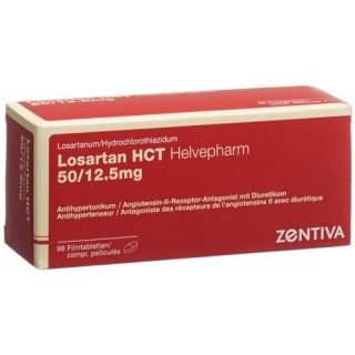 Losartan HCT Helvepharm 50/12.5 mg 98 filmtablets