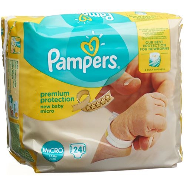 Pampers Micro Windel mit Ui 1-2.5кг 24 штуки