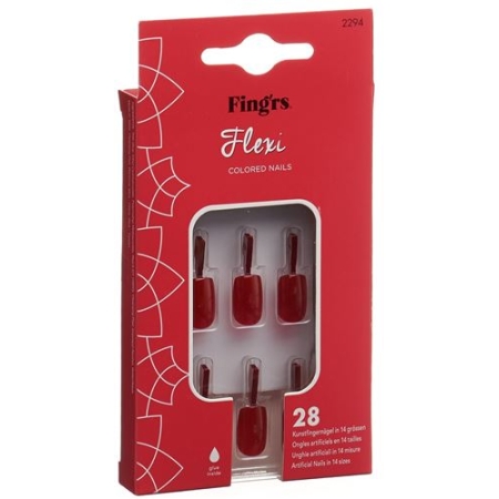 FINGRS FLEXI NAILS CLASSIC RED