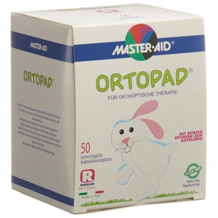 Ortopad Occlusionspflaster Regu Weiss Ab 4j 50 штук