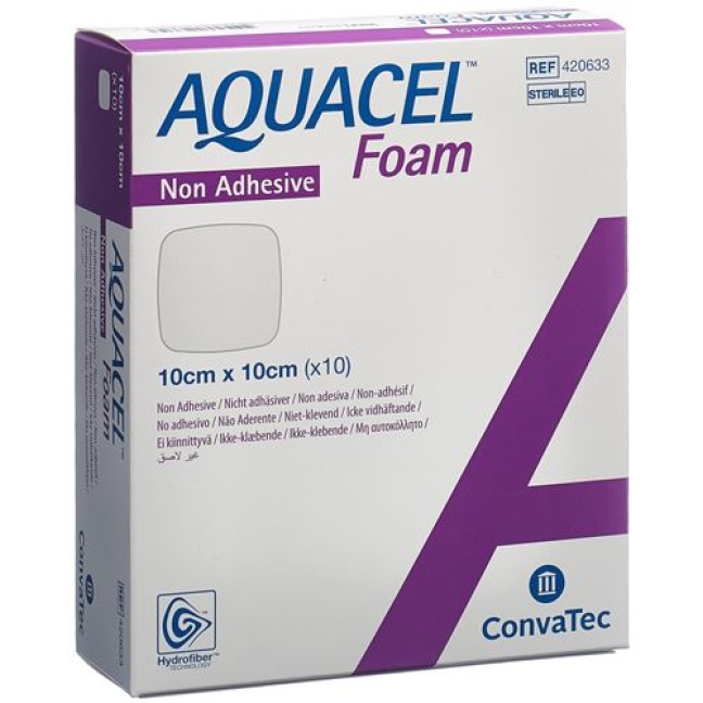 Aquacel Foam 10x10см не адгезивные 10 штук