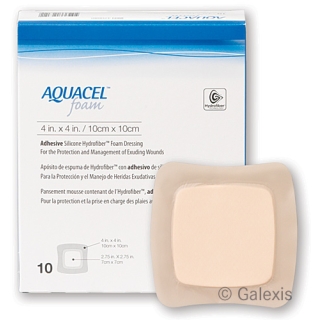 Aquacel Foam 17.5x17.5см Adhesive 10 штук