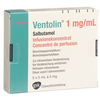 VENTOLIN INFUSIONSKONZ 5MG/5ML