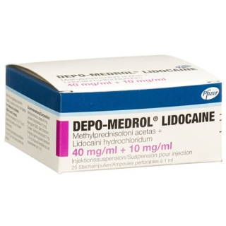 Depo Medrol Lidocaine 40 mg/ml 25 X 1 ml