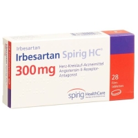 Ирбесартан Спириг 300 мг 28 таблеток покрытых оболочкой Ирбесартан Спириг 300 мг 28 таблеток покрытых оболочкой