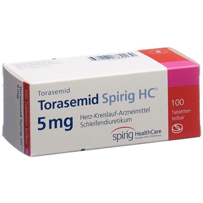 Torasemid Spirig 5 mg 100 tablets