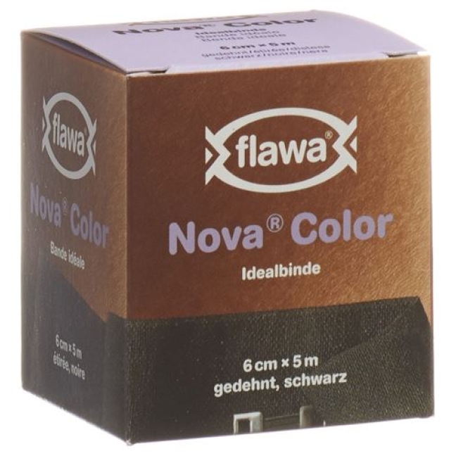 Flawa Nova Color Idealbinde 6смx5m Schwarz