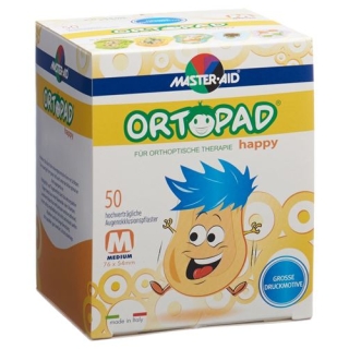 Ortopad Happy Occlusionspflaster Medium 50 штук