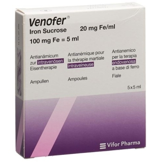 Venofer 100 mg/5 ml 5 Ampullen 5 ml