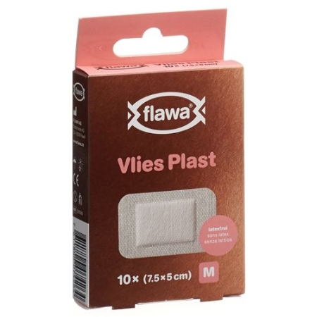 Flawa Vlies Plast Grosse M 7.5x5см 10 штук