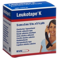 Leukotape K пластырейband 5мX5см Schwarz 5 штук Leukotape K пластырейband 5мX5см Schwarz 5 штук