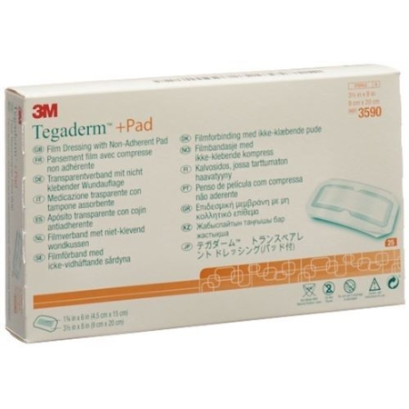 3M Tegaderm + Pad 9x20см / Wundkissen 4.5x15см 25 штук