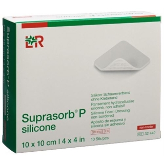 SUPRASORB P SILICONE 10X10CM