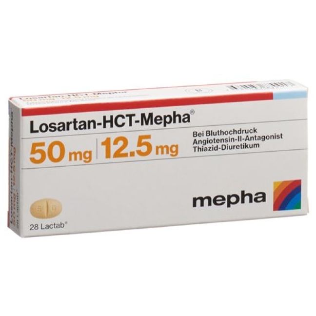 Losartan-HCT Mepha 50/12.5 mg 98 Lactabs