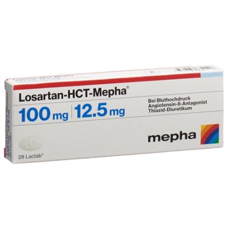 Losartan HCT Mepha 100/12.5 mg 28 Lactabs