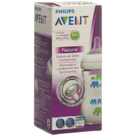 Avent Philips Naturnah бутылка 260мл Deko Bl/grun