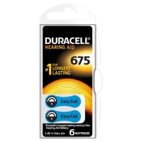 Duracell Easytab Batt 675 1.4v Zincair 6 штук