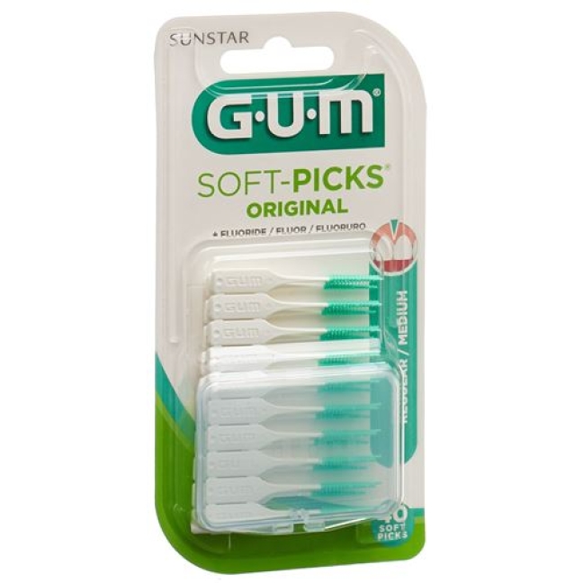 Gum Sunstar 632 Borsten Soft Picks Reg 40 штук