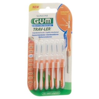 Sunstar GUM Trav-Ler Interdentalbursten 0.9мм 6 штук