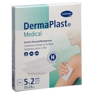 Dermaplast Medical Vliesstoffkompresse 5 штук