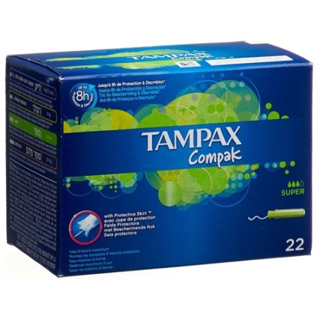 Tampax Compak Super Tampons 22 штуки