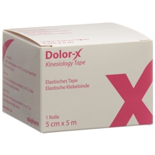 Dolor-x Kinesiology Tape 5см X 5m Pink