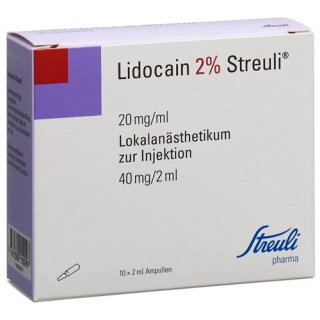 Лидокаин Штройли 2% раствор для инъекций 40 мг / 2 мл 10 ампул по 2 мл