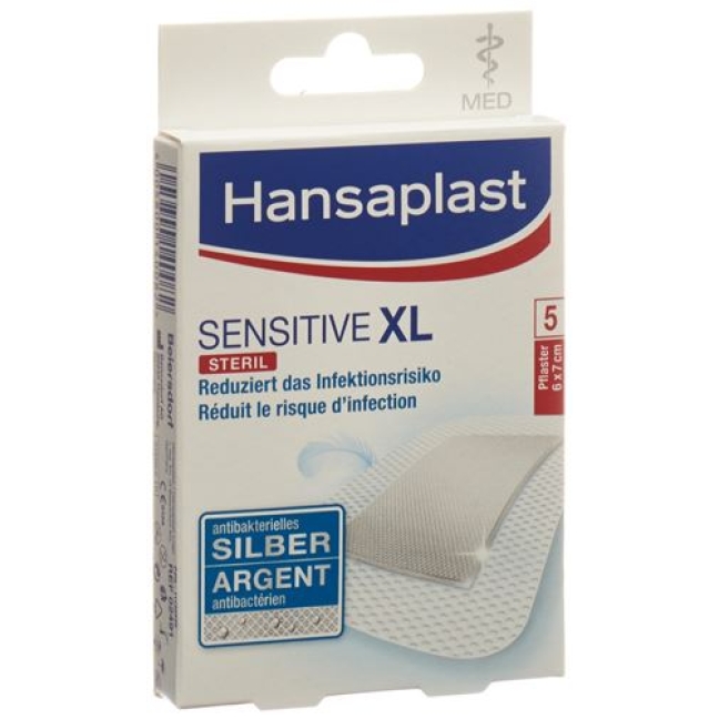 Hansaplast Med Sensitive XL 5 штук