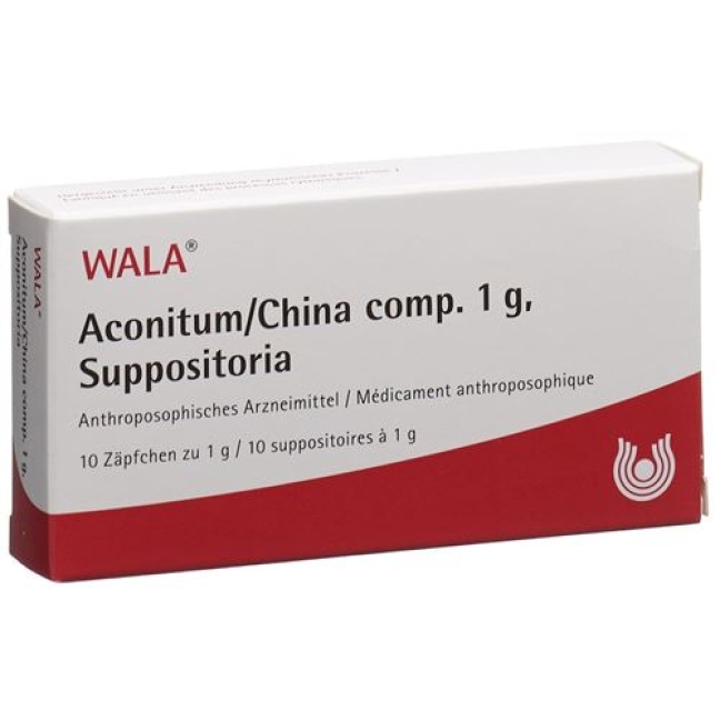 Wala Aconitum/china Comp Zapfchen 1г 10 штук