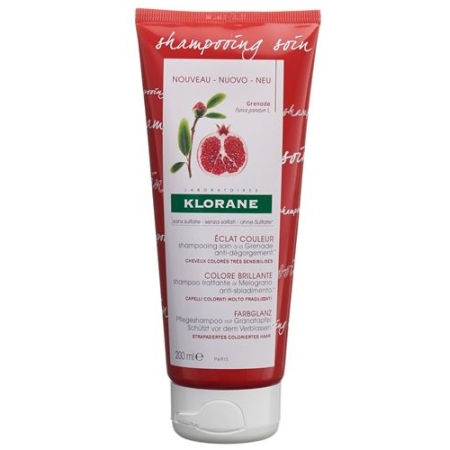 Klorane Granatapfel-Shampoo ohne Sulfate 200мл