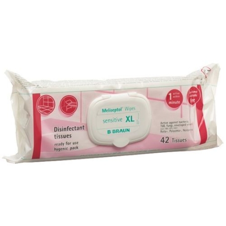 MELISEPTOL WIPES SENSITIVE XL